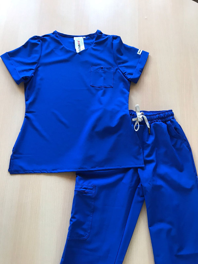 Jogger Licrado Pantalón y Blusa Dama en Antifluidos Azul rey REF.: PB 534 RNAR