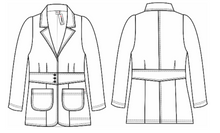 Cargar imagen en el visor de la galería, bata medico dama colombia deblanco