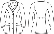 Cargar imagen en el visor de la galería, bata medico dama colombia deblanco