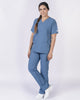 Pantalón y Blusa Dama Antifluidos Azul Petróleo REF.: PB032AJAP