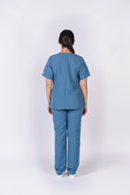 Cargar imagen en el visor de la galería, Pantalón y Blusa Dama Antifluidos Azul Petróleo REF.: PB032AJAP