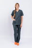 Pantalón y Blusa Dama Antifluidos gris oscuro REF.: PB032AJGO