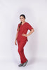 Pantalón y Blusa Dama Antifluidos vino tinto REF.: PB032AJVT