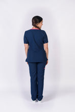 Cargar imagen en el visor de la galería, Pantalón y Blusa Dama Antifluidos Azul Oscuro REF.: PB235AJAO-RC