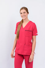 Cargar imagen en el visor de la galería, Pantalón y Blusa Dama Antifluidos cereza REF.: PB281AJCE