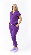 Cargar imagen en el visor de la galería, JOGGER Pantalón y Blusa Dama en Algodón teñido Morado REF: PB 480 GM