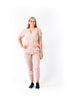 JOGGER EN DRIL PARA DAMA - PANTALON Y BLUSA  EN DRIL QATAR ROSADO: REF: PB 536 DQR