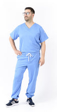Cargar imagen en el visor de la galería, JOGGER Pantalón y Blusa Unisexo Antifluidos Azul Medio Fuerte REF.: PB 483 AUAMF