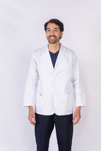 Cargar imagen en el visor de la galería, Bata para Médico Unisexo manga Corta, REF.: LB023GT