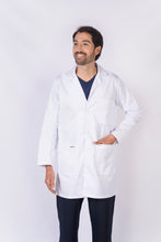 Cargar imagen en el visor de la galería, Bata para Médico Unisexo manga 3/4, REF.: LB05GT