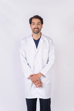 Cargar imagen en el visor de la galería, Bata para Médico Unisexo manga Larga, REF.: LB069GT
