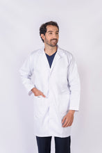 Cargar imagen en el visor de la galería, Bata para Médico Unisexo manga Larga, REF.: LB069GT