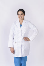 Cargar imagen en el visor de la galería, Bata para Médico Dama manga Larga, REF.: LB180GT