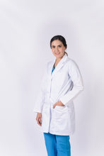Cargar imagen en el visor de la galería, Bata para Médico Dama manga Larga, REF.: LB180GT