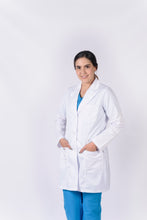 Cargar imagen en el visor de la galería, Bata para Médico Dama manga Larga, REF.: LB180GT