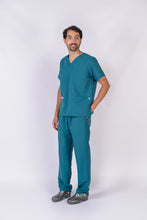 Cargar imagen en el visor de la galería, Pantalón y Blusa Unisexo Antifluidos Azul Petroleo REF.: PB021AJAP