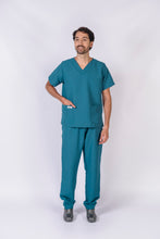 Cargar imagen en el visor de la galería, Pantalón y Blusa Unisexo Antifluidos Azul Petroleo REF.: PB021AJAP