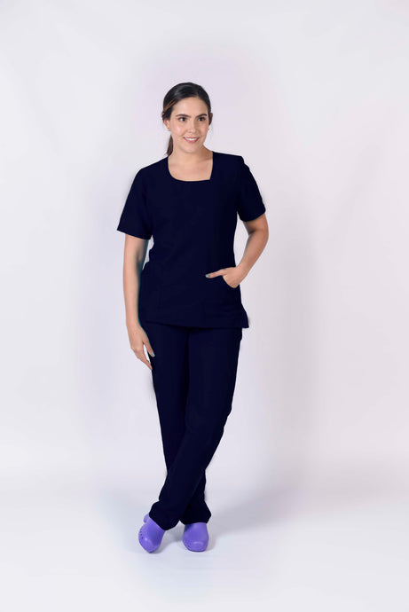 Pantalón y Blusa Dama Antifluidos Negro REF.: PB325AJN