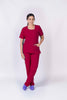 Copia de Pantalón y Blusa Dama Antifluidos cereza fuerte REF.: PB325AJCE