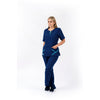 Pantalón y Blusa Dama en Antifluidos Azul Indigo Medio REF.: PB459AJAIM-AL