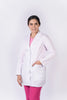 Bata para Dama Blanca  3/4 Bordada en Cuello, REF.: LB186GT