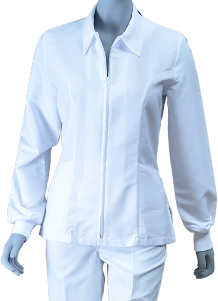 Bata Antifluidos Corta para Dama con Puño Tejido - REF: LB058 - Deblanco S.A.S