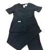 Pantalón y Blusa dama Antifluidos spandex Negro REF: PB 413 APN