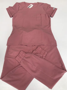 Jogger Licrado Pantalón y Blusa Dama en Antifluidos  Palo de Rosa REF.: PB 534 RNPR