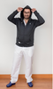 Saco Unisexo Perchado Gris Oscuro con Capota REF: ST223PGO