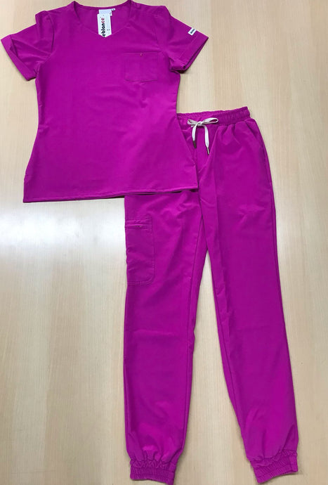 Jogger Licrado Pantalón y Blusa Dama en Antifluidos Fucsia REF.: PB 534 RNF