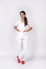 Pantalón y Blusa Dama en Antifluidos blanco REF.: PB117AJ