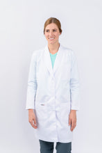 Cargar imagen en el visor de la galería, Bata para Médico Dama manga Larga, REF.: LB03GT