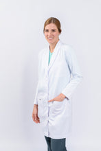 Cargar imagen en el visor de la galería, Bata para Médico Dama manga Larga, REF.: LB03GT