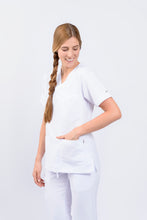 Cargar imagen en el visor de la galería, Pantalón y Blusa Dama Antifluidos blanco REF.: PB032AJ