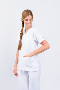 Pantalón y Blusa Dama Antifluidos blanco REF.: PB032AJ