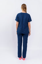 Cargar imagen en el visor de la galería, Pantalón y Blusa Dama Antifluidos Azul Oscuro REF.: PB032AJAO