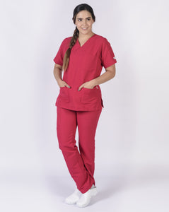 Pantalón y Blusa Dama Antifluidos Cereza REF.: PB032ANCE
