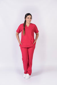 Pantalón y Blusa Dama Antifluidos Cereza REF.: PB032ANCE