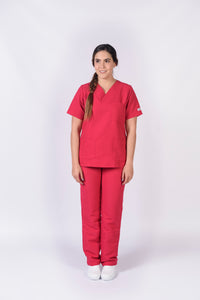 Pantalón y Blusa Dama Antifluidos Cereza REF.: PB032ANCE