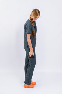 Pantalón y Blusa Dama Antifluidos gris oscuro REF.: PB032AJGO