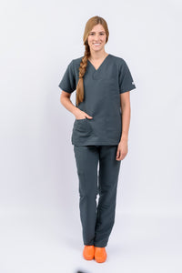 Pantalón y Blusa Dama Antifluidos gris oscuro REF.: PB032AJGO