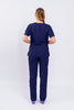 Pantalón y Blusa Dama en Antifluidos Azul Indigo Medio REF.: PB117AJAIM