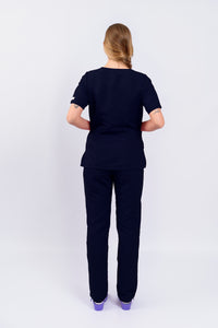 Pantalón y Blusa Dama en Antifluidos Azul Noche REF.: PB117AJAN