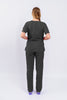 Pantalón y Blusa Dama en Antifluidos Gris Oscuro REF.: PB117AJGO