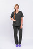 Pantalón y Blusa Dama en Antifluidos Gris Oscuro REF.: PB117AJGO