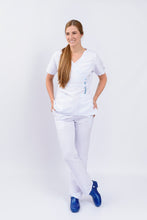Cargar imagen en el visor de la galería, Pantalón y Blusa Dama en antifluidos blanco REF.: PB179AJ-AT
