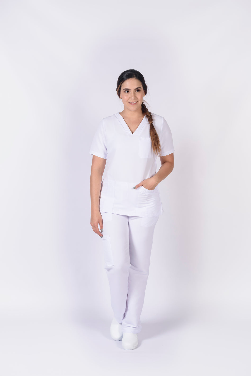 Pantalón y Blusa Dama Antifluidos BLANCO REF.: PB281RAJ