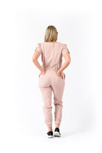 Cargar imagen en el visor de la galería, JOGGER Pantalón y Blusa Dama en Algodón teñido Palo de Rosa REF: PB 480 GPR