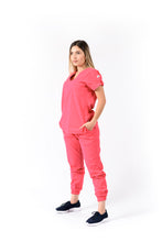 Cargar imagen en el visor de la galería, JOGGER Pantalón y Blusa Dama en Algodón teñido Magenta REF: PB 480 GMG