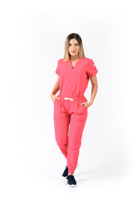 JOGGER Pantalón y Blusa Dama en Algodón teñido Magenta REF: PB 480 GMG